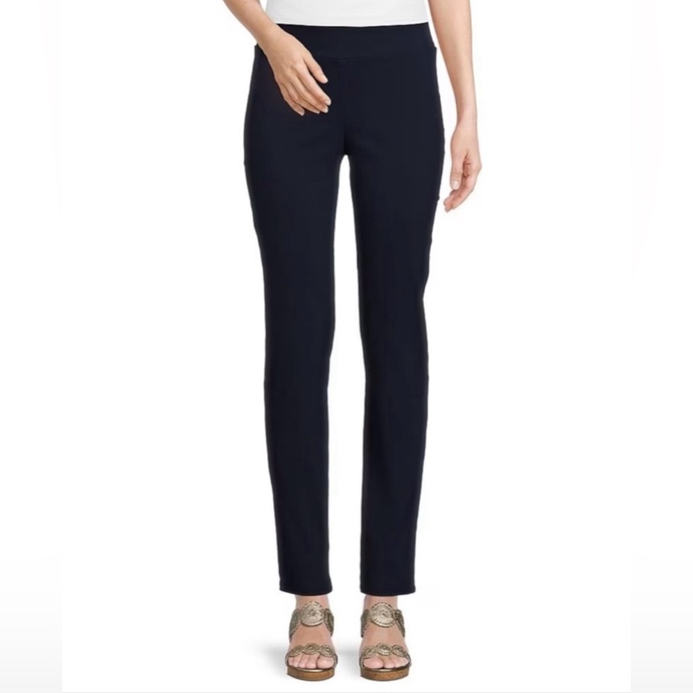 J McLauglin Masie Tapered Leg Elastic Waist Essential Pull-On Pants Sz 8